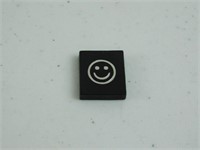 200 Scrabble Tiles - Black - SMILEY FACE