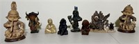 (8) Indian figurines including metal bank, pcs