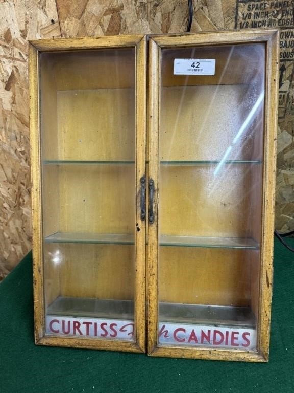 Curtiss Fresh Candies display case 17"w 20"L