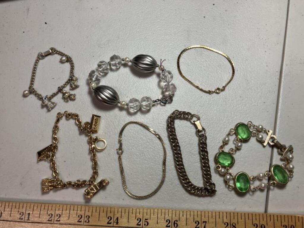7 vintage bracelets