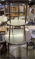 (H) 3 Vintage Tables Various Sizes