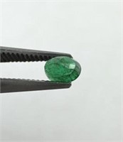 0.13Ct Oval Cut Emerald Gemstone