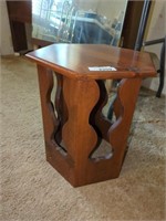 Side table approx 18" tall X 17" wide