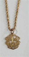 14k gold chain and pendant