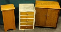 Furniture Vintage Cabinets / Plant Stand