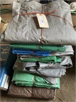 ASSORTED SIZES OF TARPS