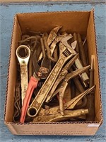 LOT OF MISC TOOLS WITH CRESENT WRENCH