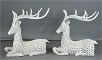 Pair of Christmas Reindeer