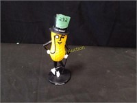 Plastic Mr. Peanut Bank- yellow&black