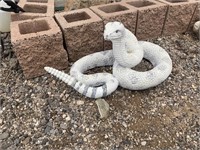Outdoor Yard Art, oversized rattlesnake, composite
