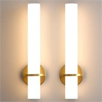 AIJIASI Gold Wall Sconces Set of Two - Dimmable Mo