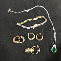 .925 Sterling Silver Jewelry Lot