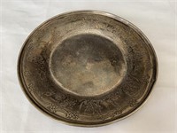 Sterling silver dish by Weidlich - embossed,