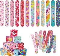 48 Pcs Valentine Slap Bracelets x2