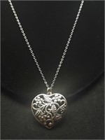 ELKA Sterling Necklace & .925 Silver Heart Pendant