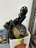 LARGE LOT OF MISC CLOCK PARTS