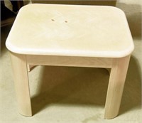 Lot #699 - White wash end table 27” x 23” x 20"
