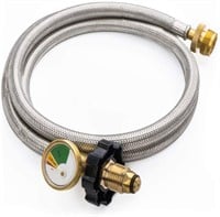 WF540  Generic Propane Adapter Hose with Gauge 5ft
