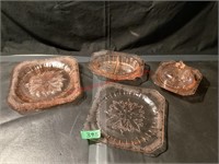 Assortment of Adam Pattern Depression Glass