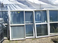 9 Used White Vinyl Windows