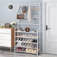 TN8573  Coat Rack Stand with 5 Shelves