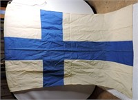 Antique Flag Of Finland - Woven