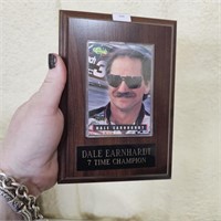 95' Finish Line Dale Sr Card Plaque (7 Time Champ)