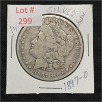 1897-O  Morgan Silver Dollar