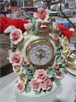 CAMPODIMONTE ROSES OF ROMANCE CLOCK