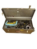 Vintage Craftsman Steel Tool Box & C Clamps