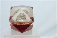Resin Paperweight with Pearl