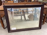 Vintage wood framed mirrow SEE DES*