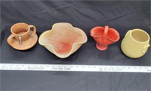 4 Pottery Dishes
