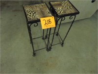 2 Metal Decorative Tables