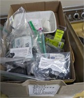 TRAY OF SHIMS, GROMMETS PLUGS, FUSES, MISC