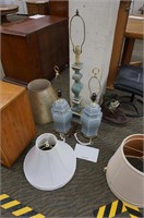 3-modern lamps with shades, untested