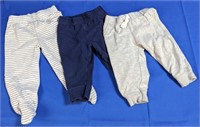 (3) 9 mo. Carter's Assorted Pajama & Pants