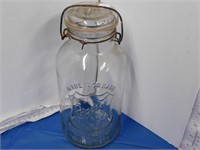 PERFECT SEAL "WIDEMOUTH ADJUSTABLE " JAR WITH LID