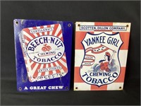 Beech-Nut & Yankee Girl Chewing Tobacco Signs