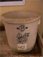 Monmouth Pottery Co. 6 Gal. Crock w/ Molded -