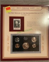 The First Release of the Eisenhower Dollar coin -