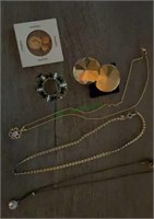 Mixed lot - necklaces, brooch, earrings and