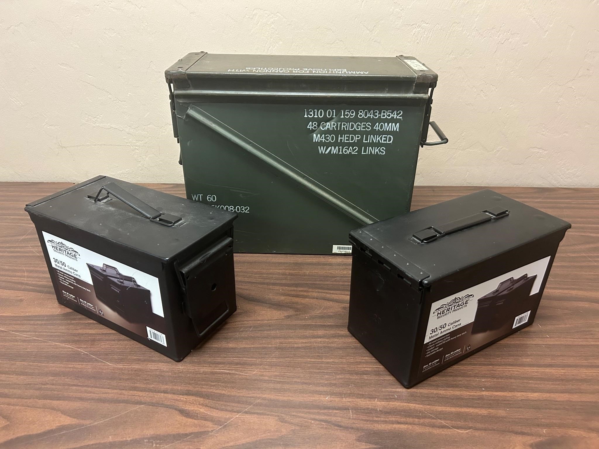 40MM Ammunition Box for Cannon Explosives + 2 Ammo