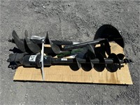 Unused Mini Excavator Hydraulic Auger Set of 3