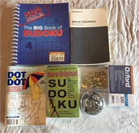 Sudoku Game/Puzzle Books, Binder Clips
