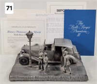 1937 Rolls-Royce Phantom III Pewter Sculptu