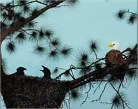 Charles Ferguson 'Eagle's Nest' Oil on Board Paint