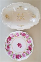 Vintage Decorative Porcelain Platters (2)