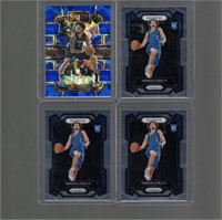 Lot of 4 Dereck Lively Rookie Cards. 3 Prizm Base