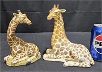 Pair Andrea by Sadek Ceramin Giraffes From Japan